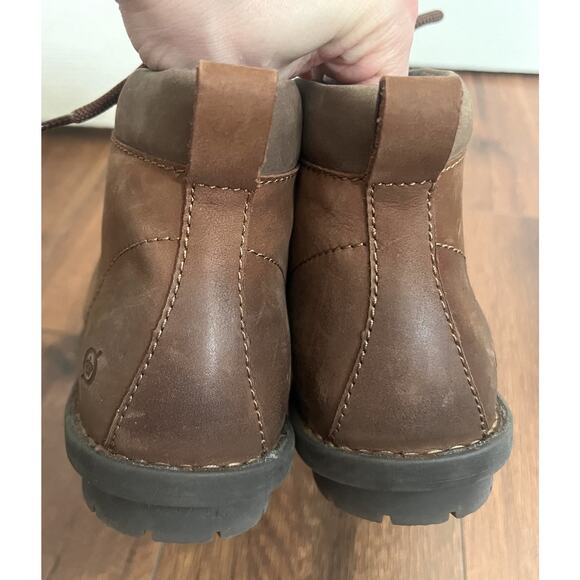 BORN Blaine Brown Leather Water-Resistant Lace-Up Hiking Walking Boots - Picture 9 of 12